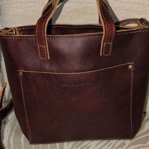 Portland Leather Goods Nutmeg Full Grain Leather Crossbody Or Handle Carry